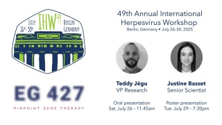 EG 427 to present at International Herpesvirus Workshop 2025